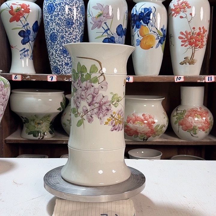 瓶竹子紫藤高29 新款藤陶瓷