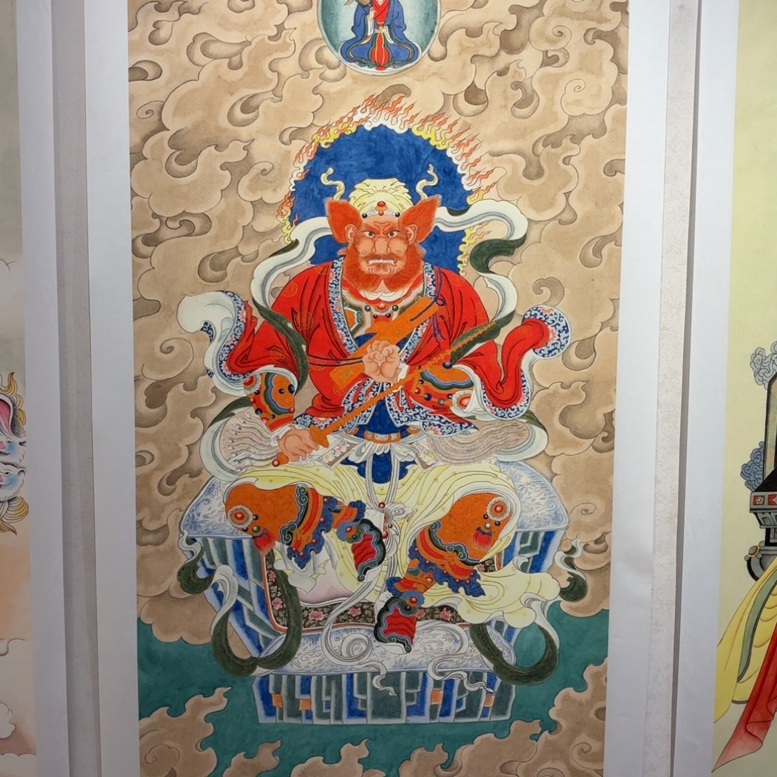 三***斋国画四尺精品工笔手绘