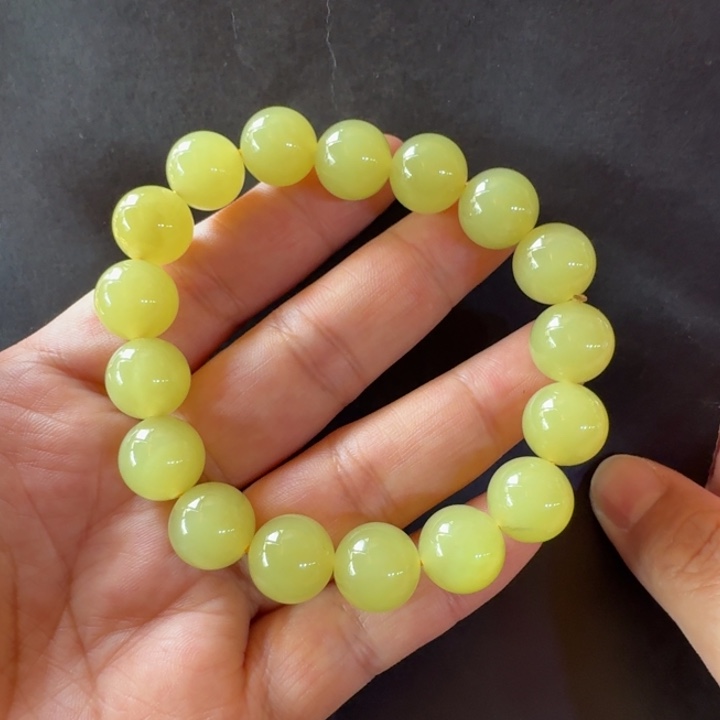 和田玉（黄玉）未镶嵌手链