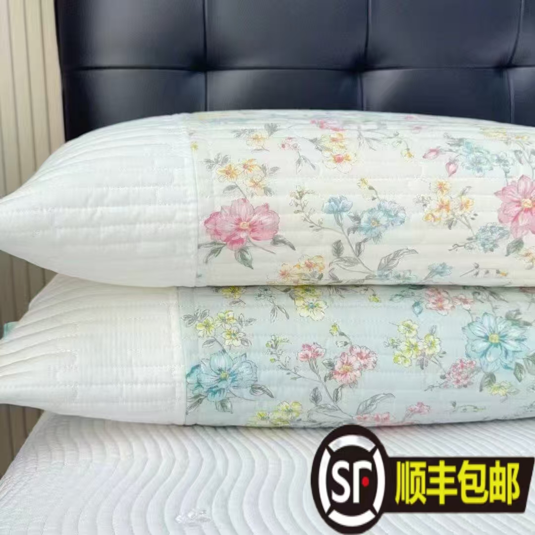 韩国碎花系列拼接枕头浅茉