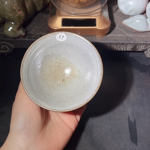 瓷宋御柴烧主人杯微瑕