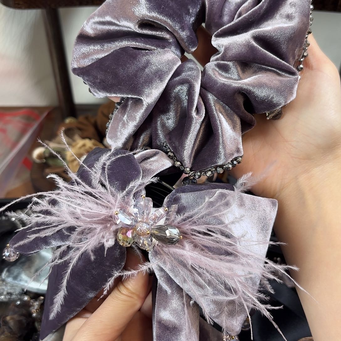 布艺铁合金发圈和抓