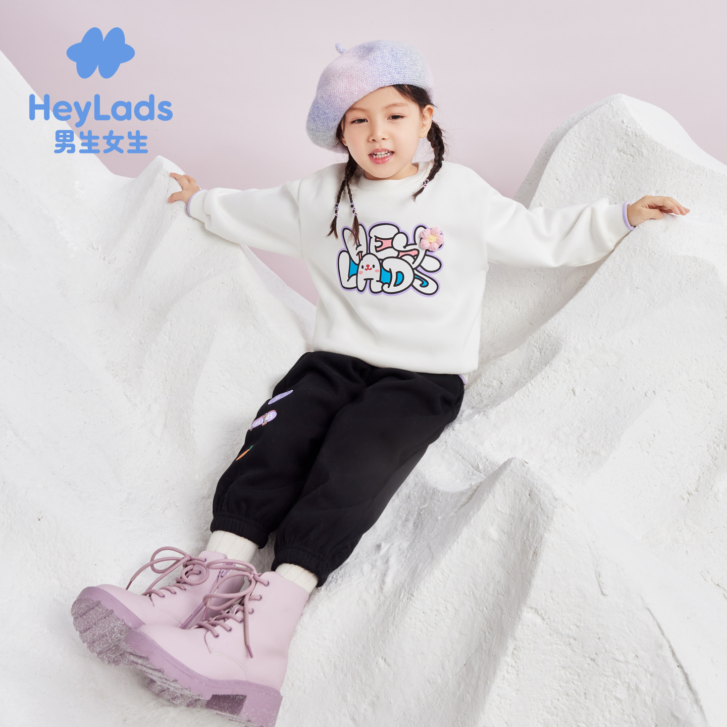 男生女生女小童卡通印花卫衣NJNCJ43727A