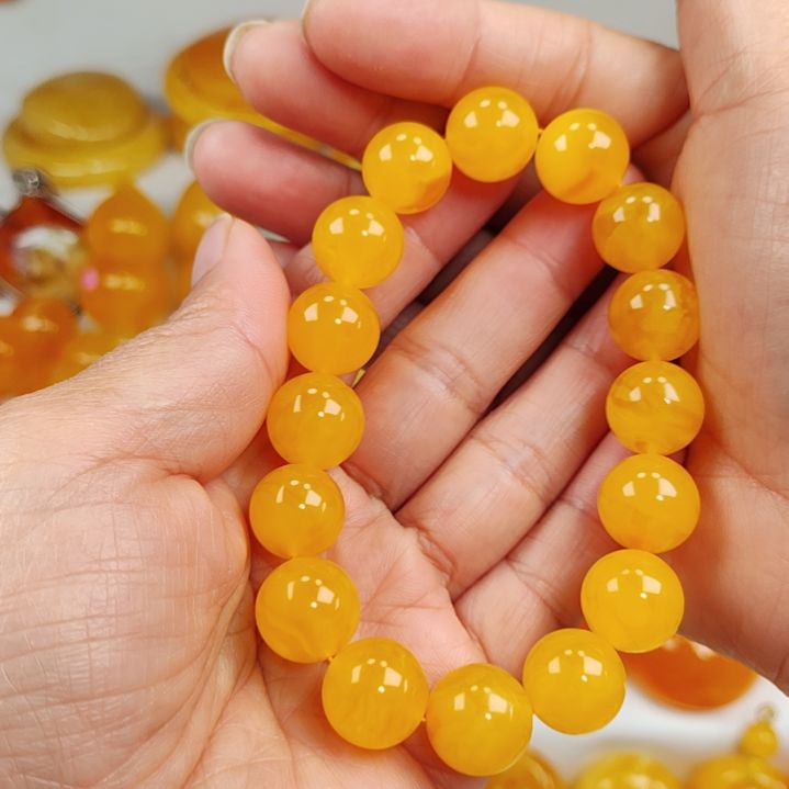 琥珀手串未镶嵌手串13