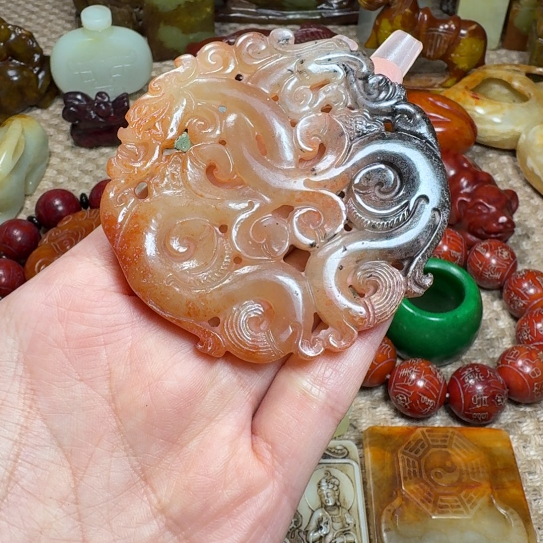 白玉菩提吊坠挂件