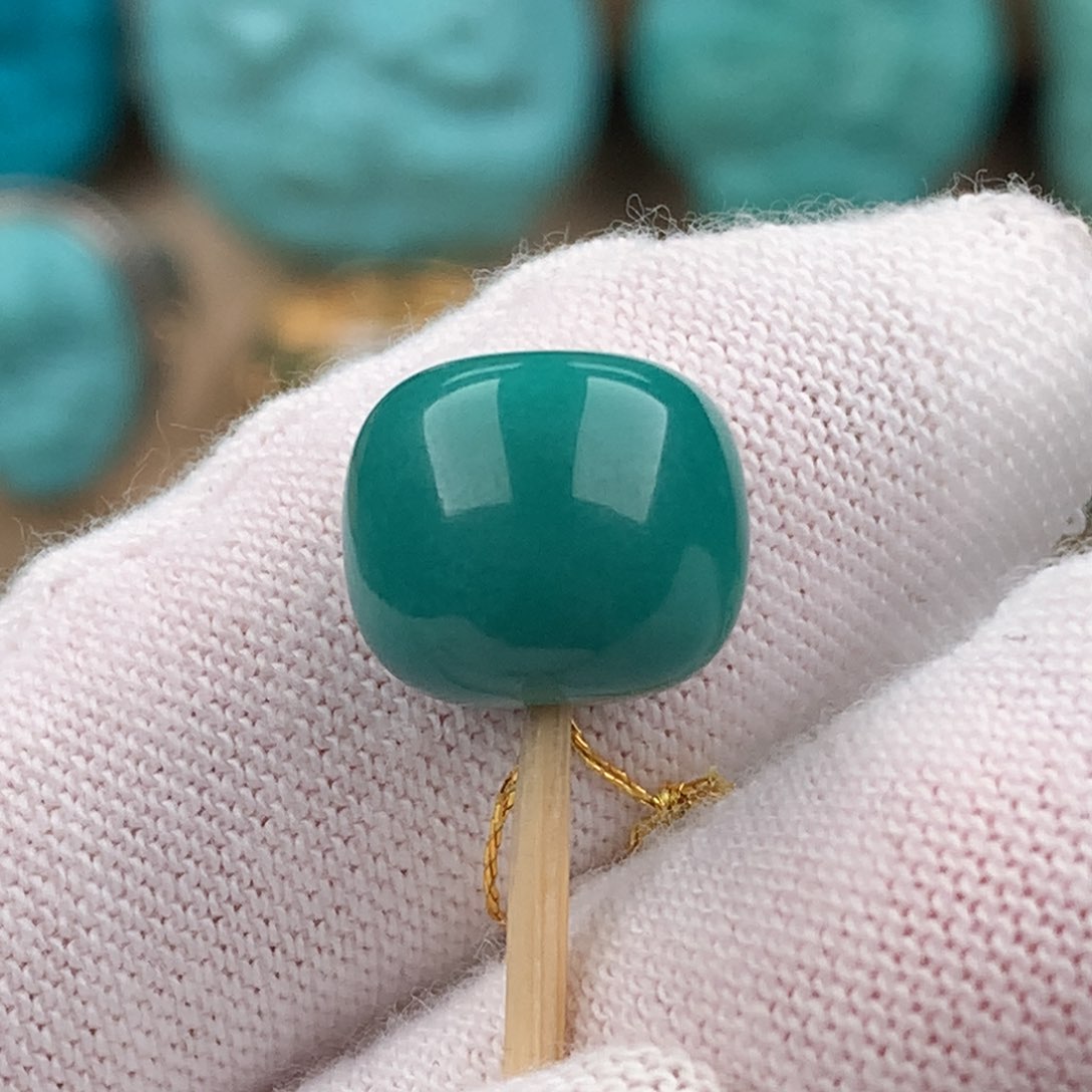 绿松石配饰未镶嵌老型卡11.7*10