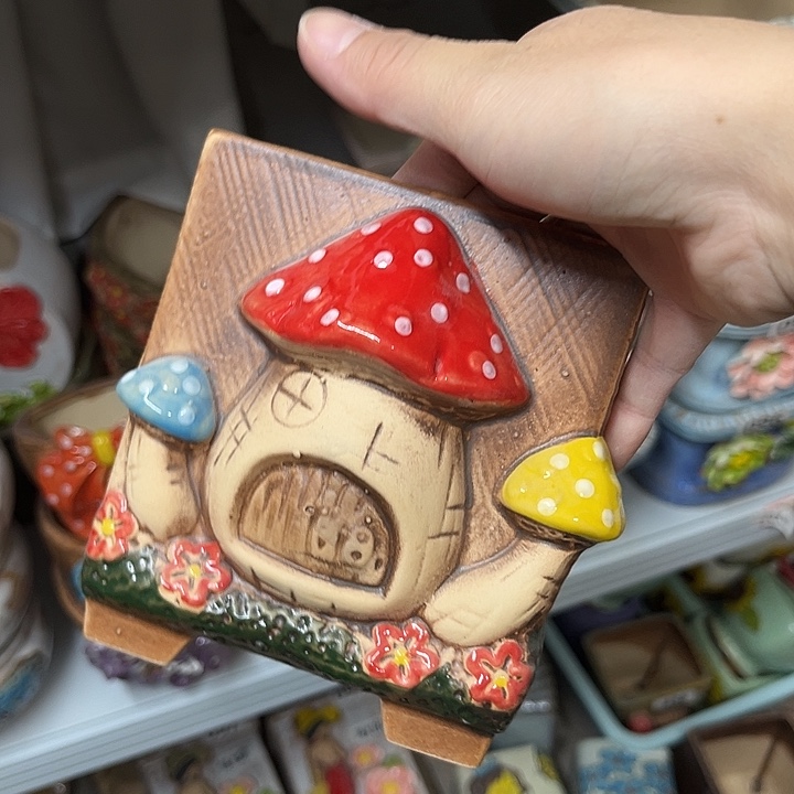 粗陶材质多肉花盆