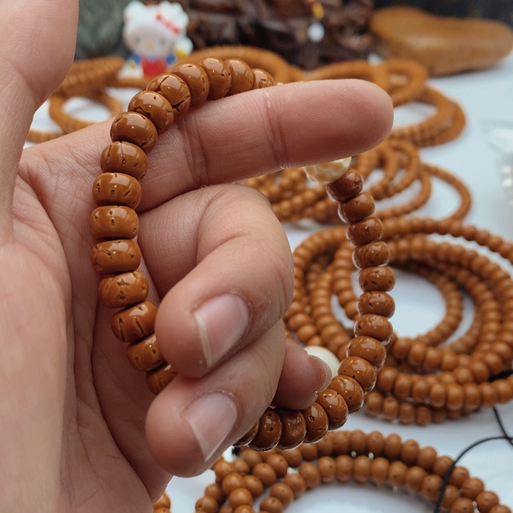 @****”桃核手串精工老型69