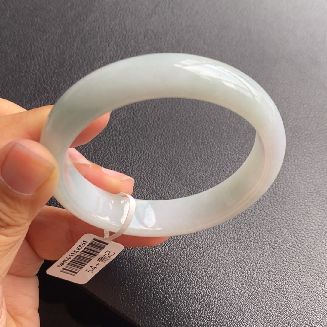 翡翠手镯未镶嵌8号54.1-50.5-13-7贵妃