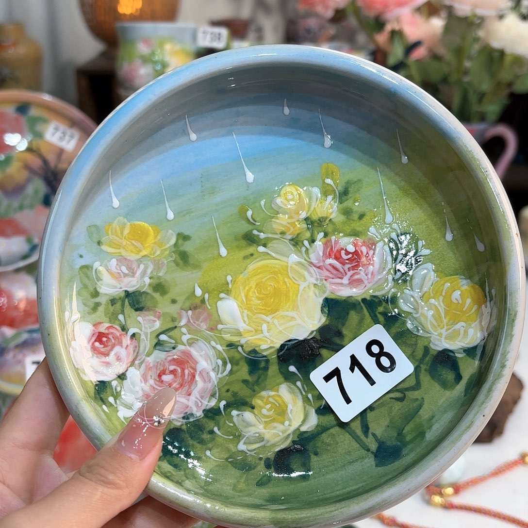 景德镇手绘高温釉下彩陶瓷茶具