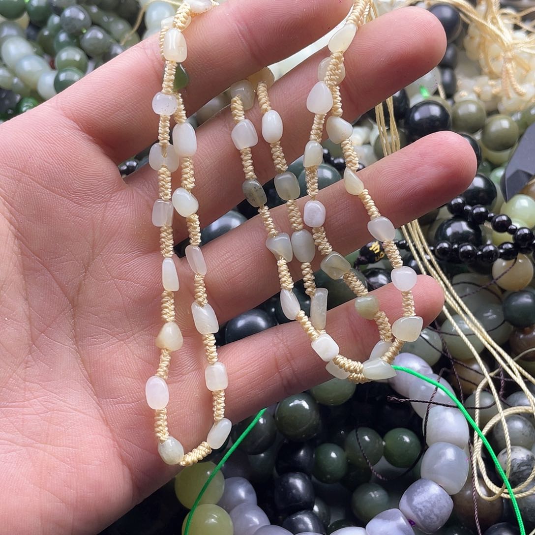 和田玉手串未镶嵌