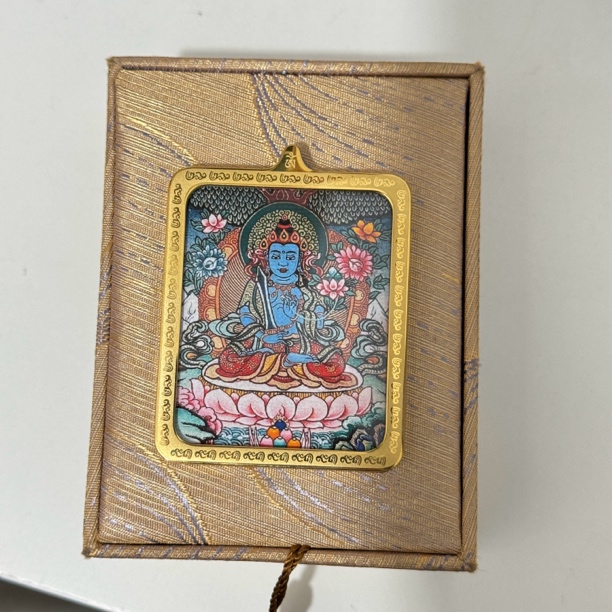 藏式唐卡工艺，康安幸福，虚空＋五路黄C