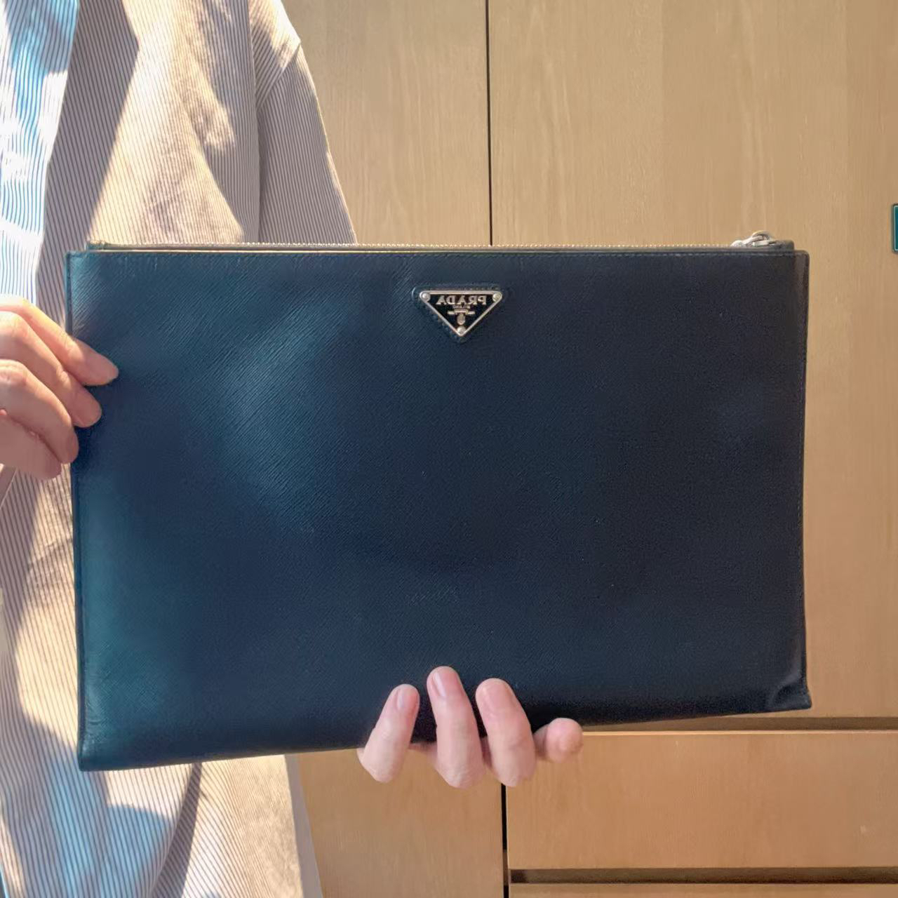 95新 Prada/普拉达 【涛】 22 0515黑色单肩腋下包