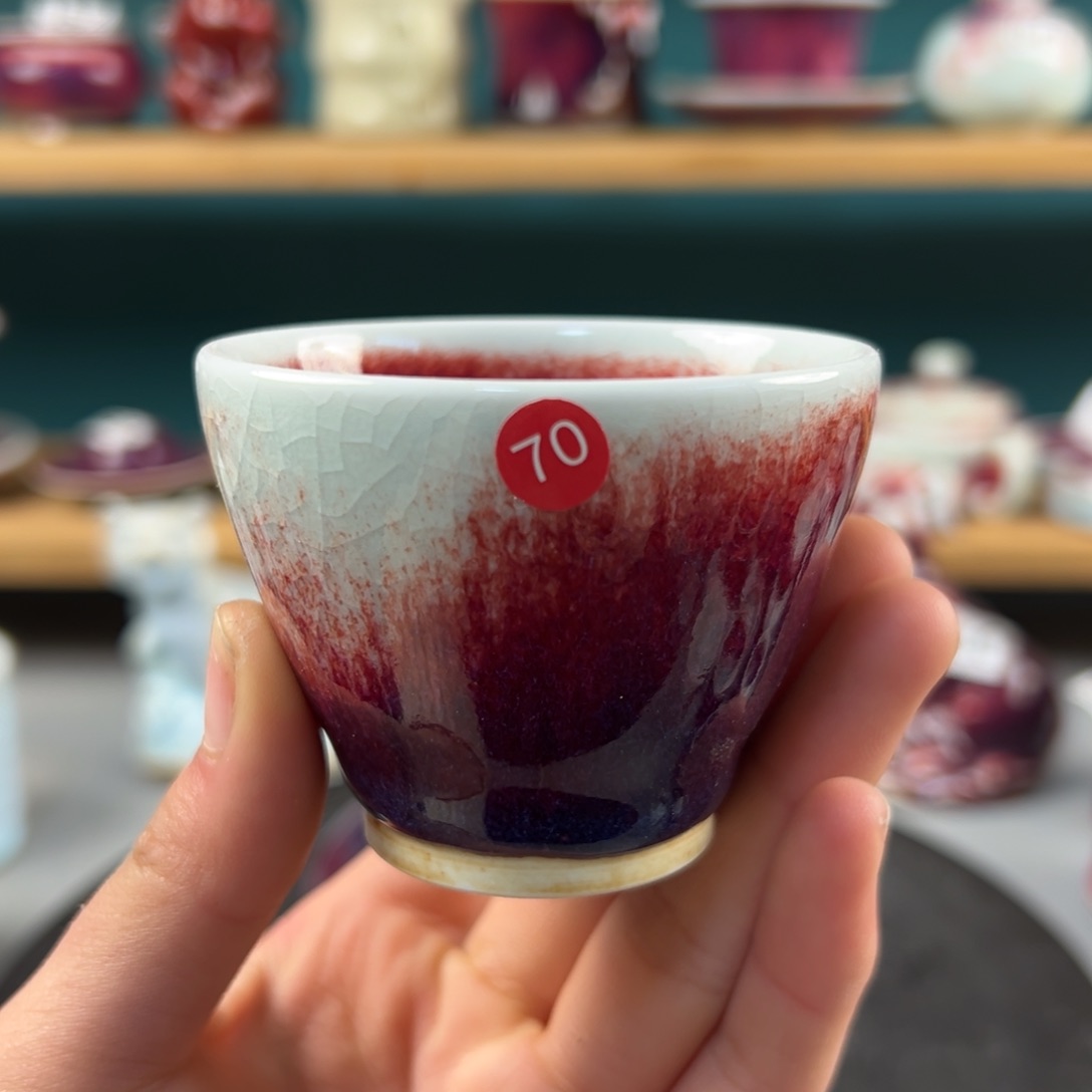 瓷片全品无暇主人杯纯手工