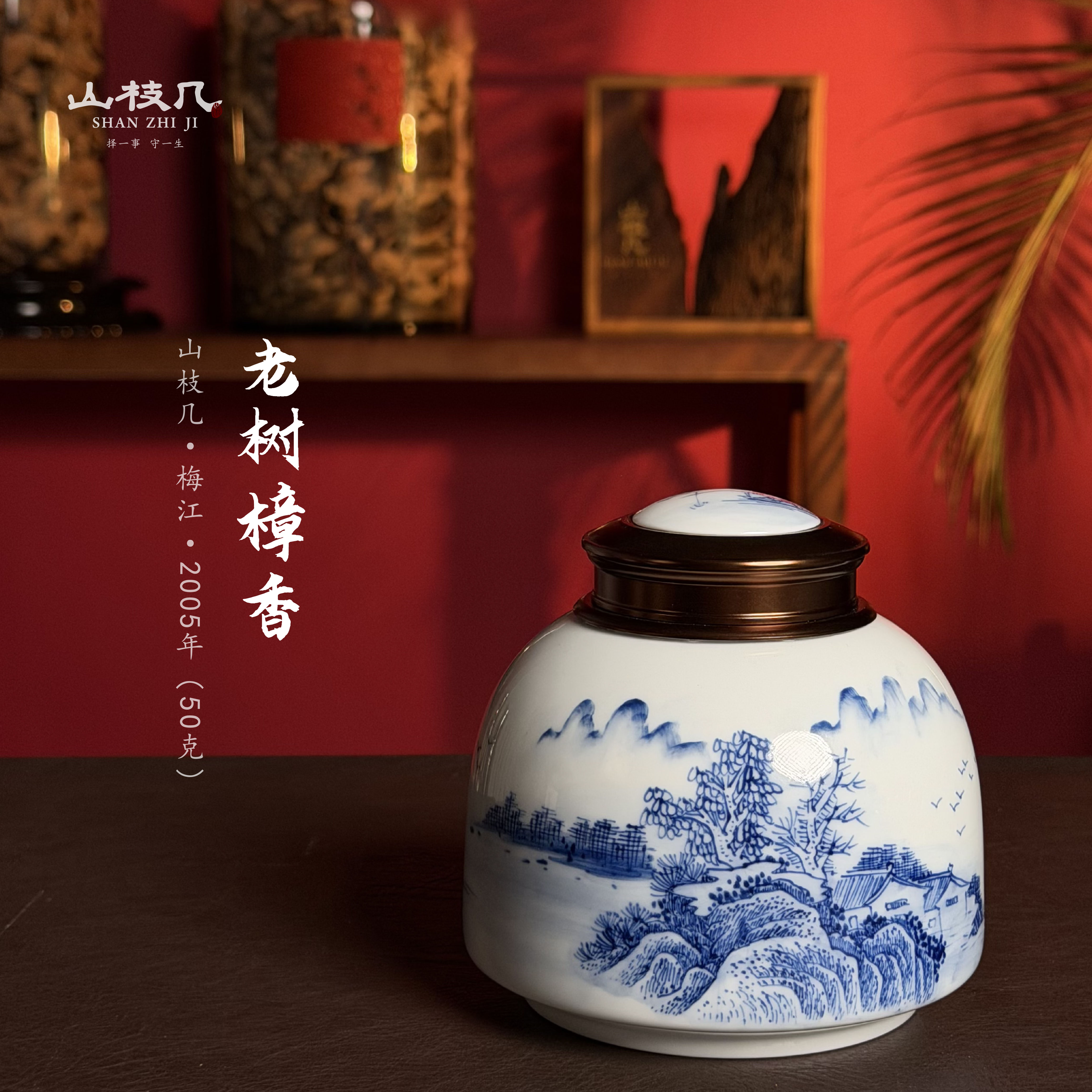 【2005年老树樟香 梅江产区】药香 薄荷凉 50g/罐｜山枝几·新会陈皮