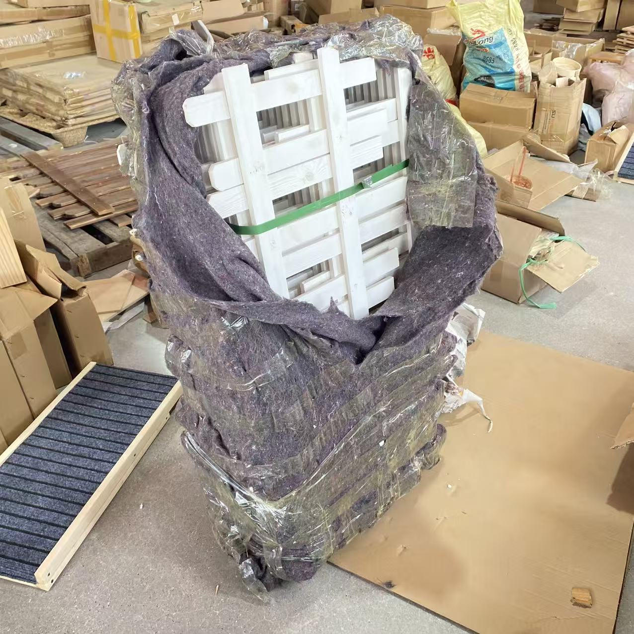 V436（白色）120*40cm篱笆木防腐护栏库存尾货（三楼）