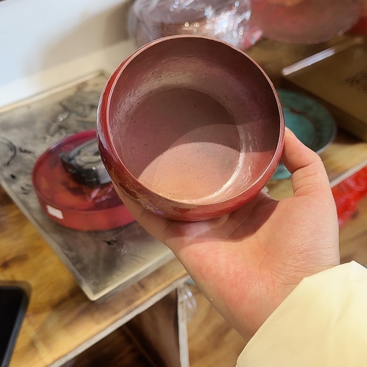 紫铜手工制作茶洗10口径