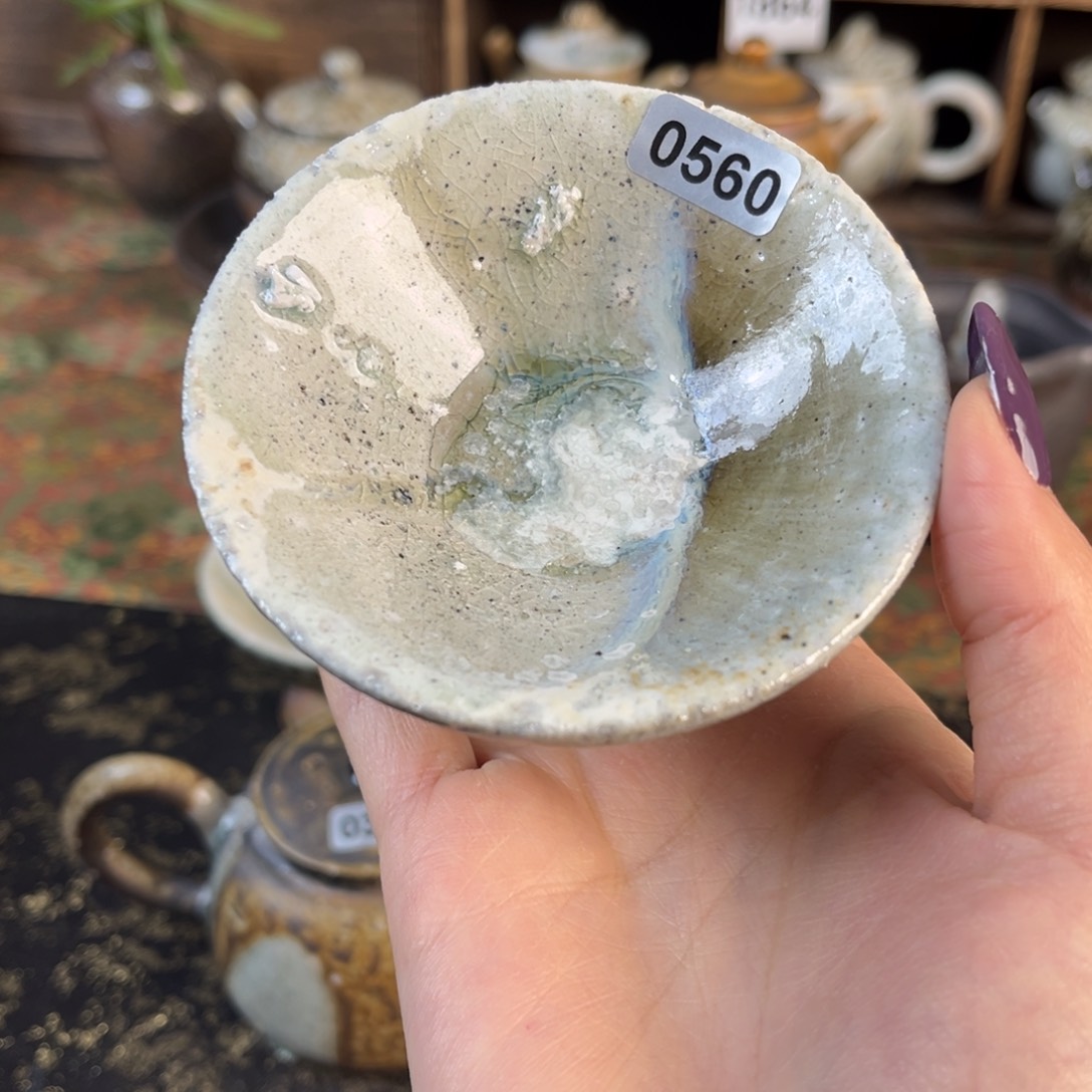 杯柴烧茶器窑宝杯