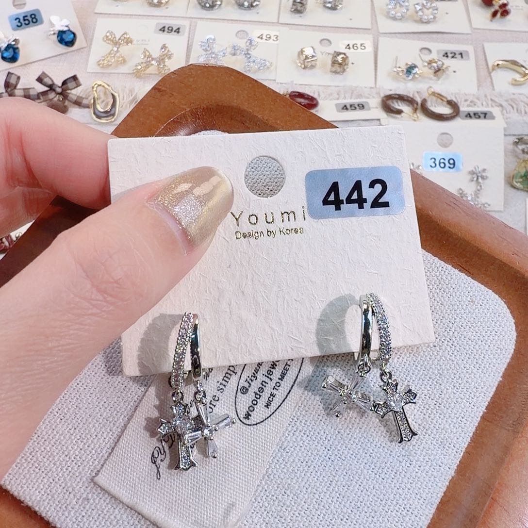 仿珍珠铜合金925银耳扣