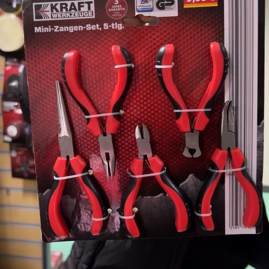 A19红色迷你钳子5件套