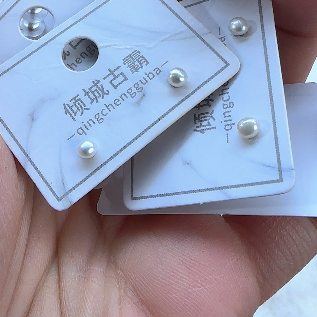 银S925镶嵌项链定制5淡水珍珠