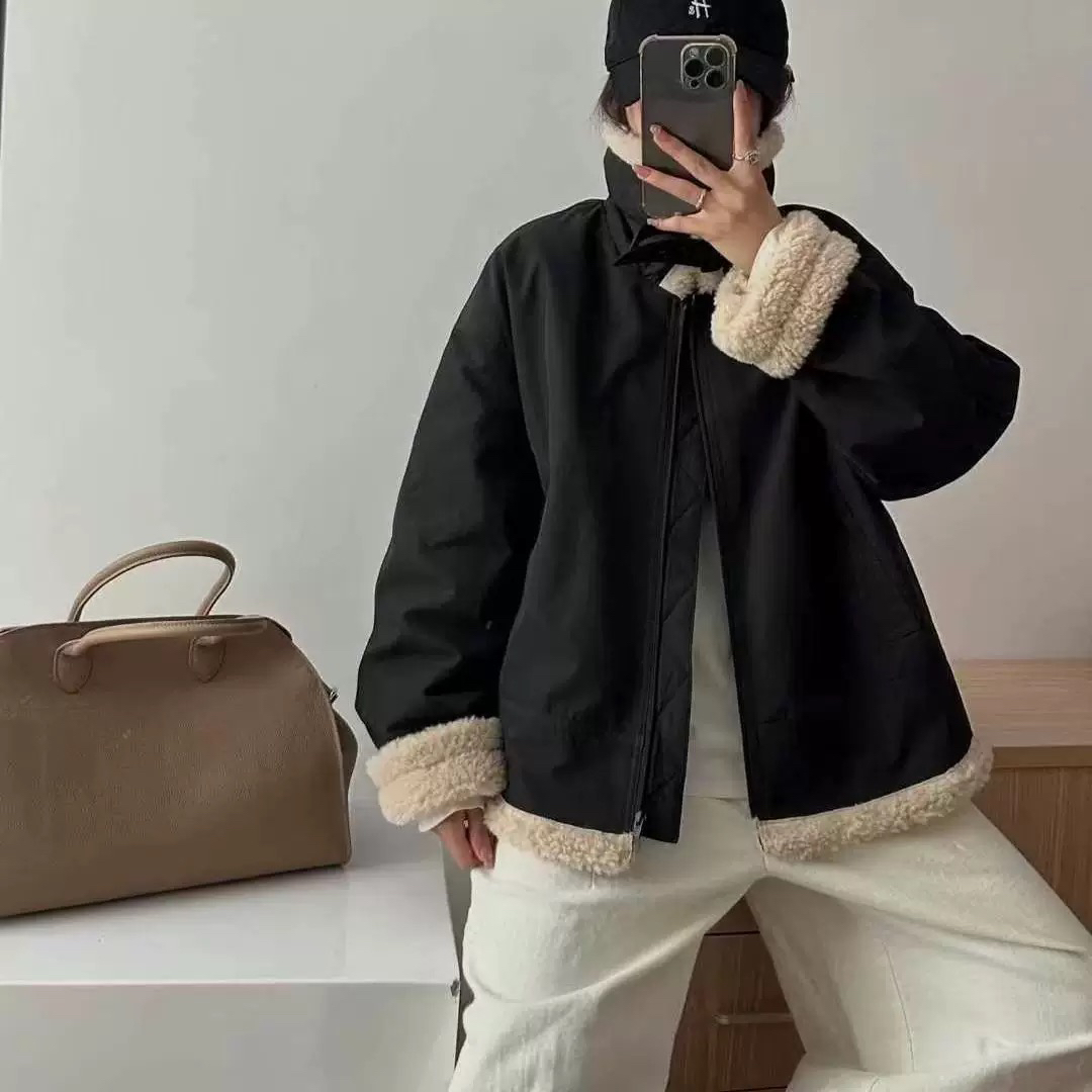 冬季新款大码68208翻领设计感时尚百搭洋气高级休闲羽绒服