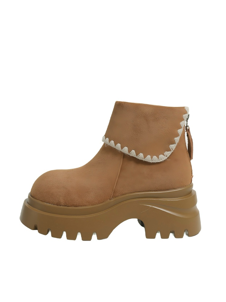 冬季加绒高帮博肯复古新款女鞋/免费洗鞋/不限次数/支持以旧换新