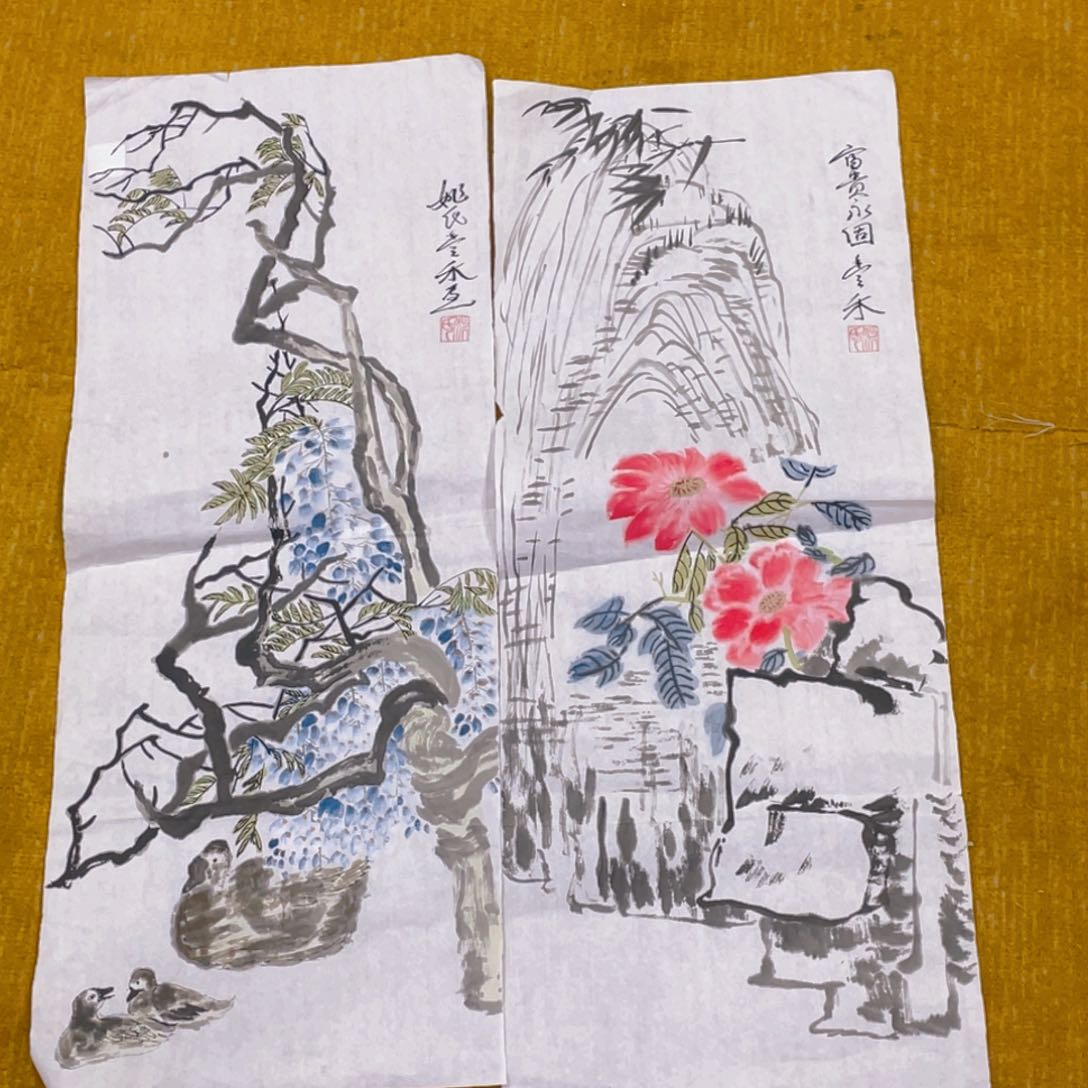 国画一禾老师作品55555两张