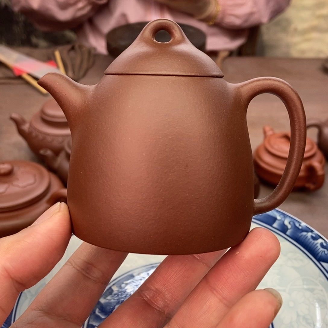 茶壶紫砂五号井底槽清老母亲制作容量150