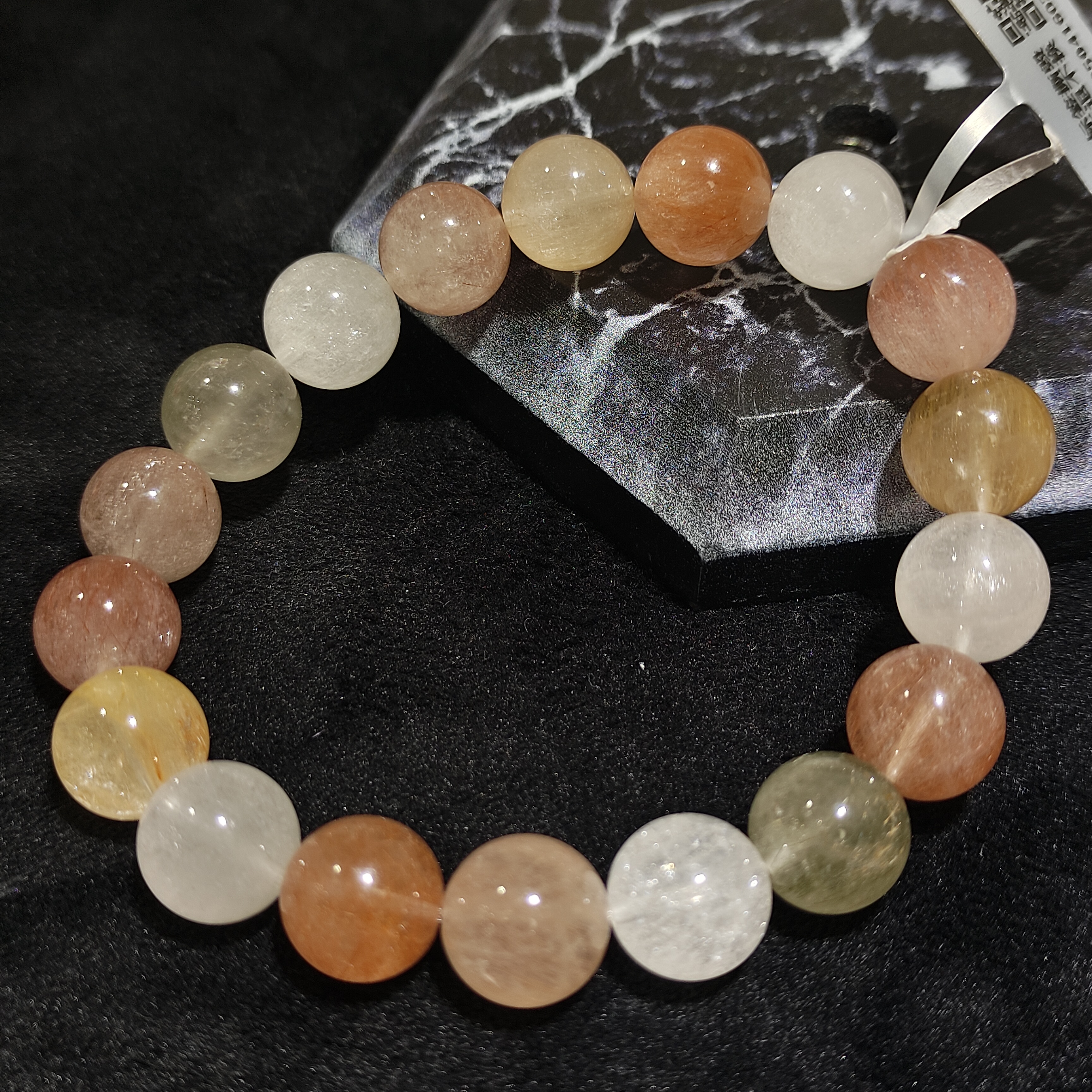 【老王优选】250504160210-天然拉丝兔毛水晶手串多样性发一