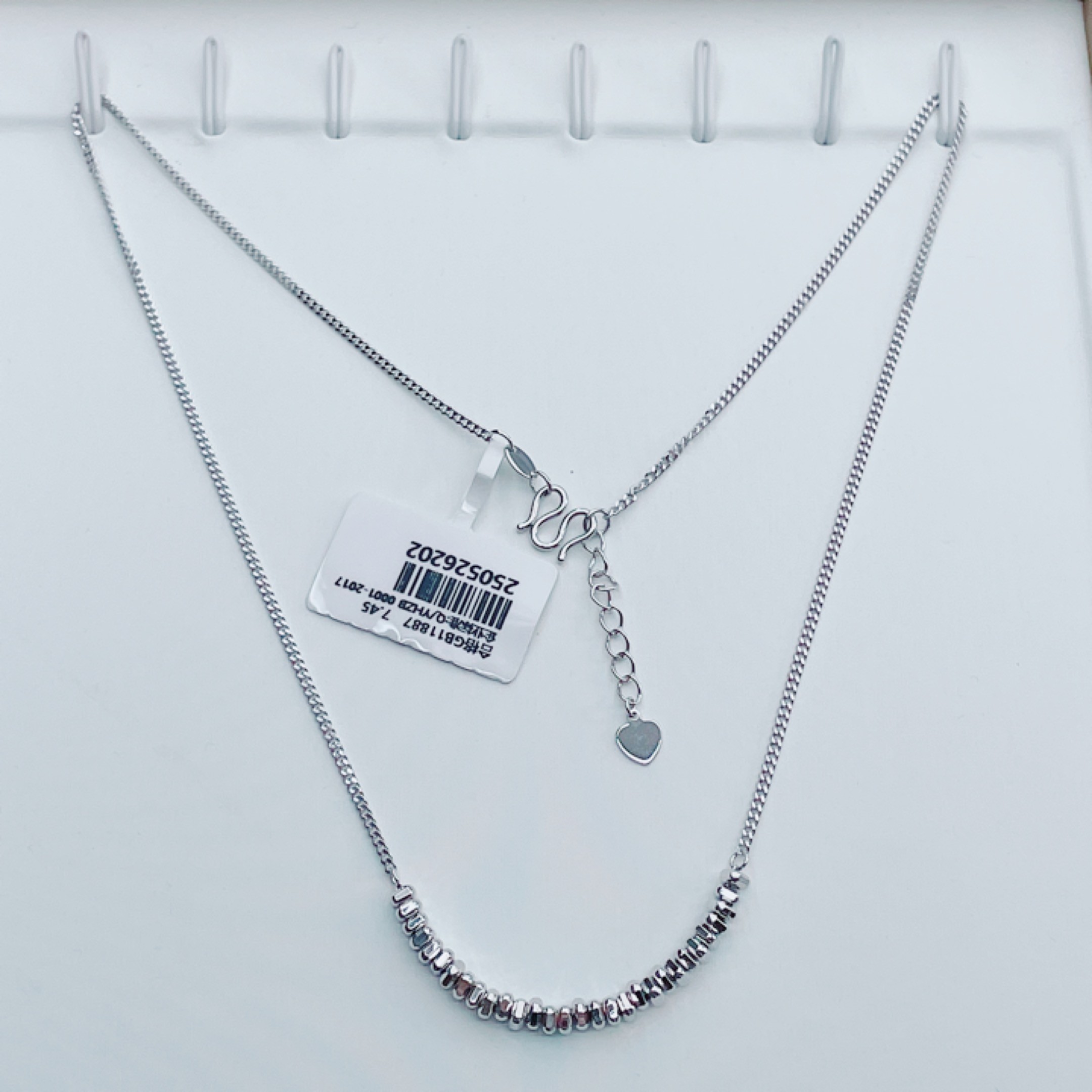 PT950铂金项链 展示发一件 套链7.45g