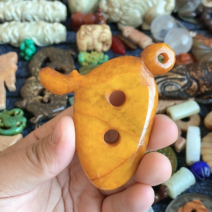 和田玉未镶嵌颈饰123