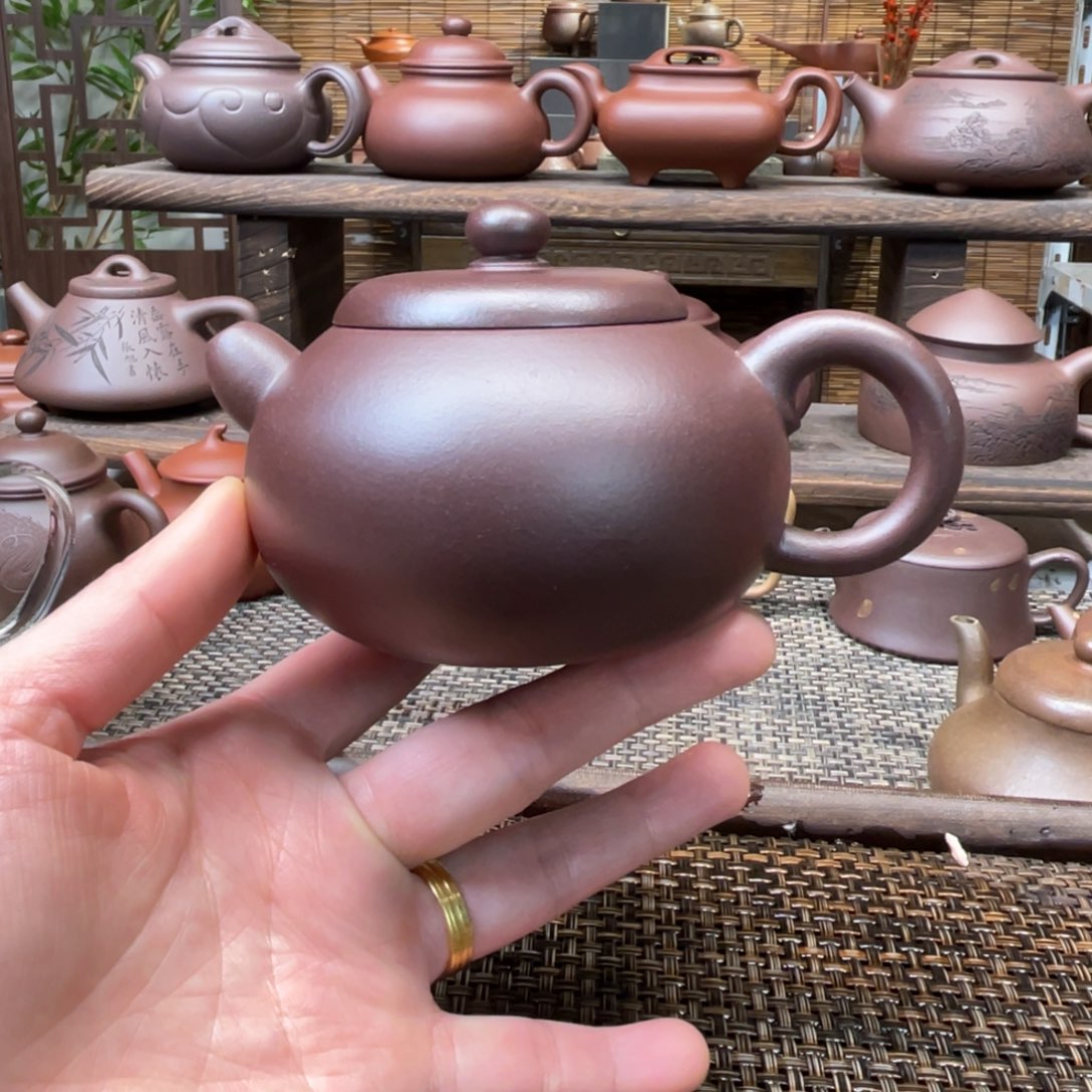 紫砂茶壶宜兴原矿紫砂手工制全230