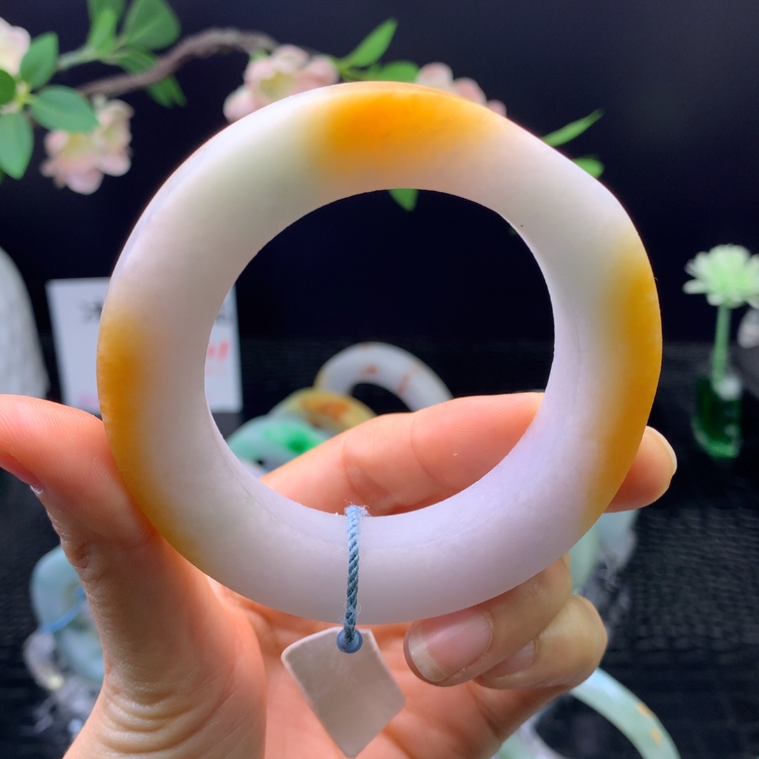 定制翡翠未镶嵌手镯54-63