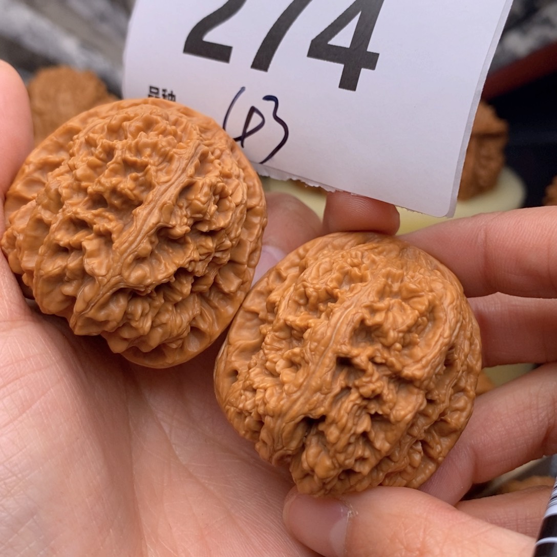 文玩核桃把件274高43粗筋