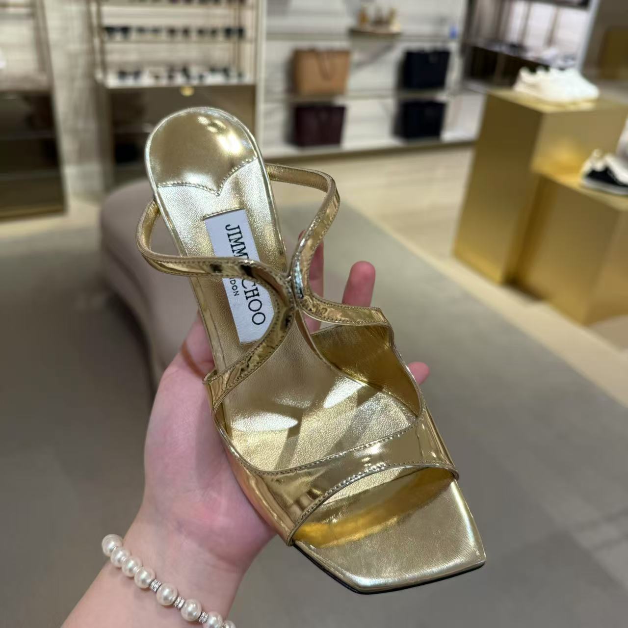 全新未使用 JIMMY CHOO/吉米周 /周仰杰/六六/高跟鞋