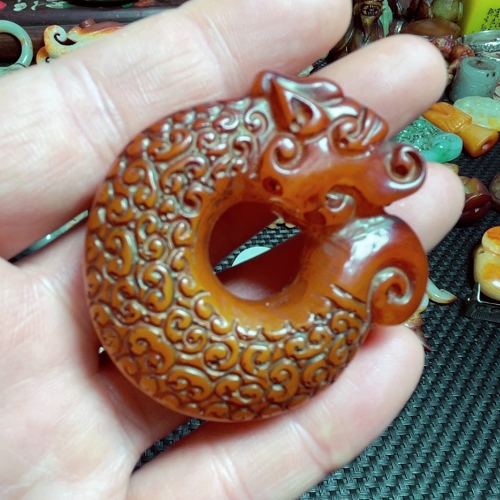 滴血莲花菩提把件
