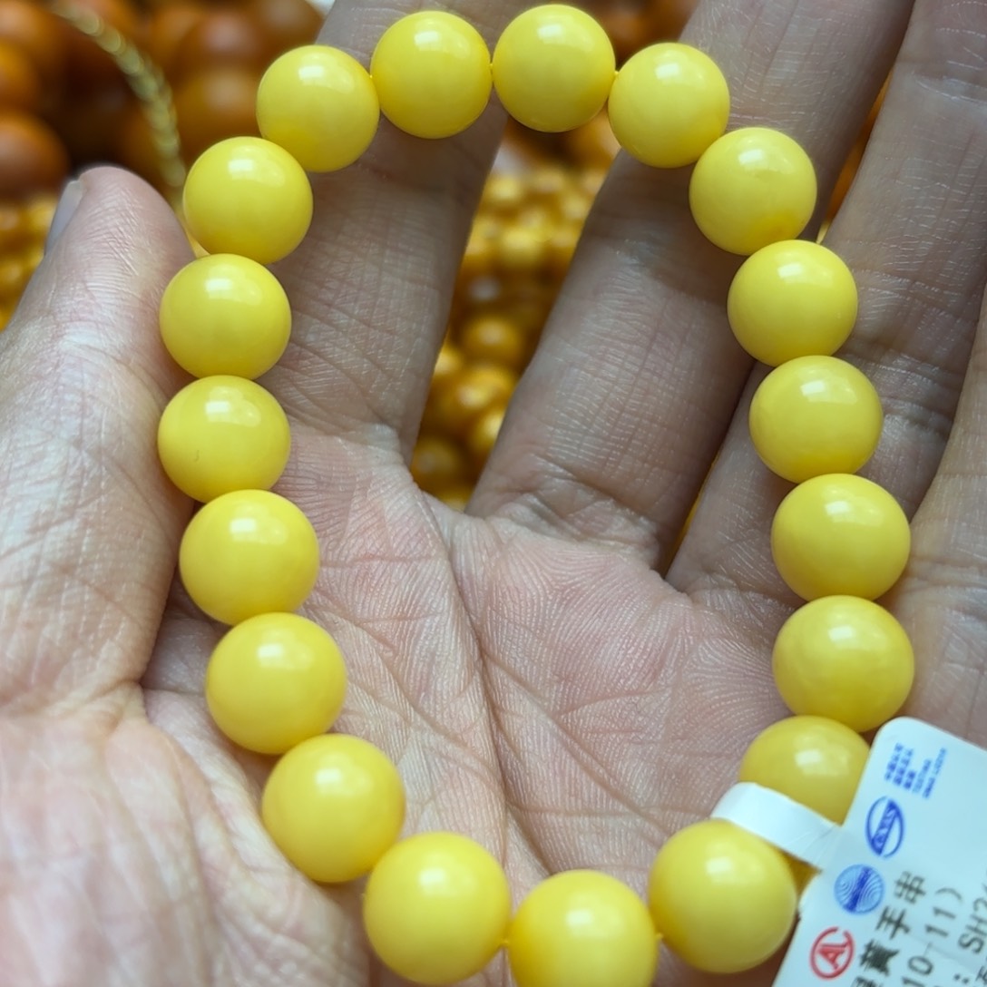 琥珀手链未镶嵌蜜蜡
