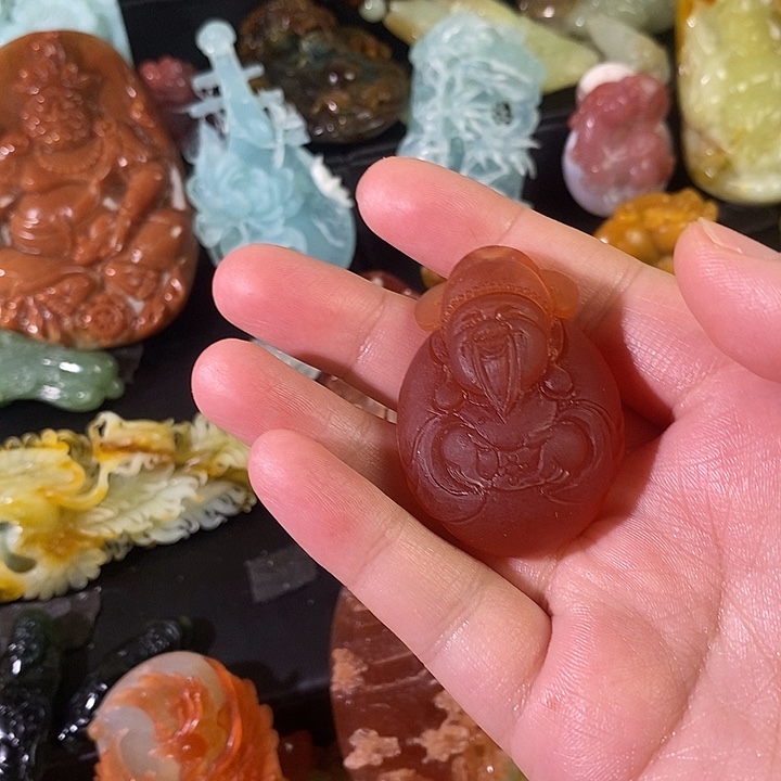 用***0蛇纹石玉合金颈饰