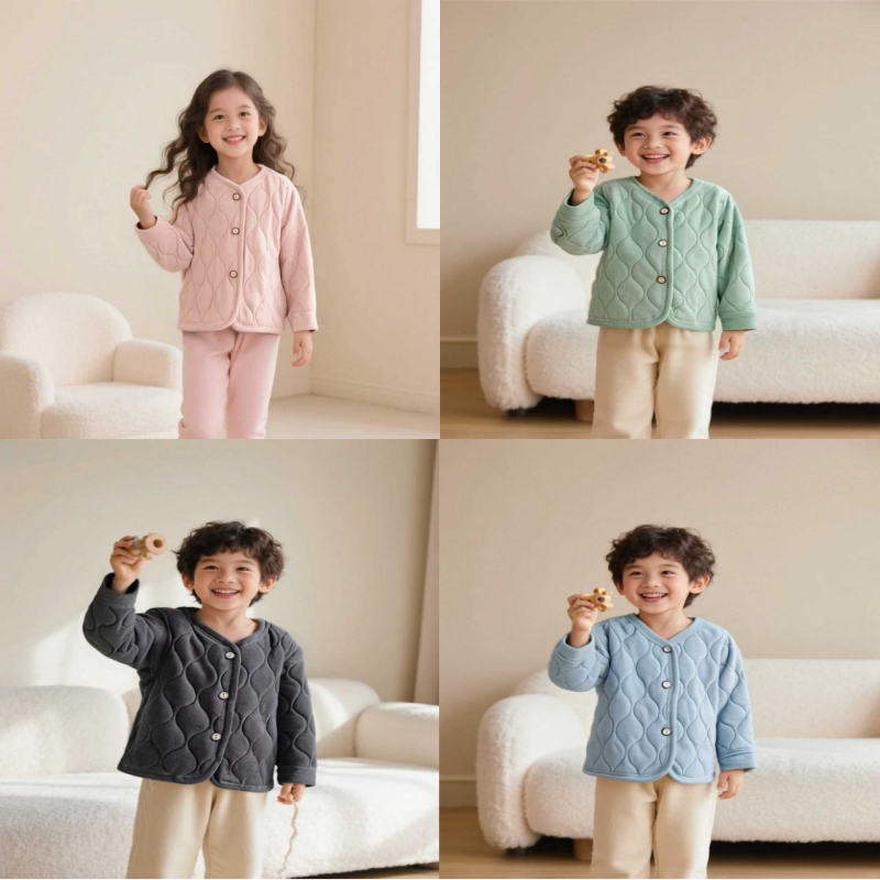 儿童加棉校服神器男童内穿棉服中大童保暖小棉袄内搭打底
