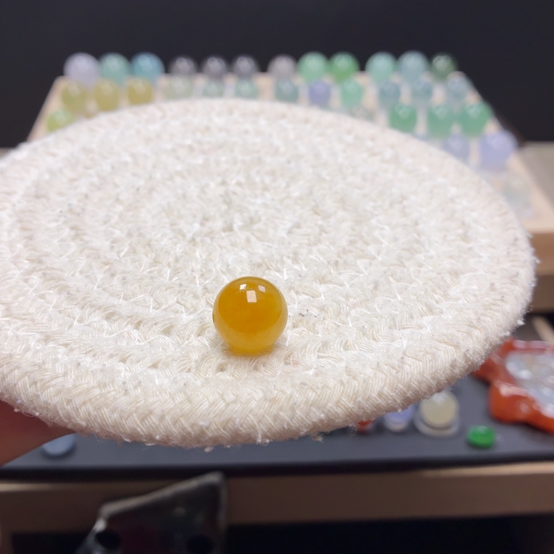 翡翠未镶嵌手链11.18翡翠圆珠