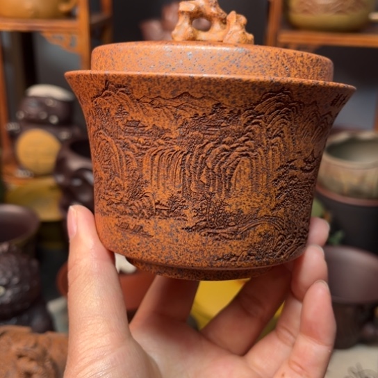 紫砂茶杯宜兴紫砂杯