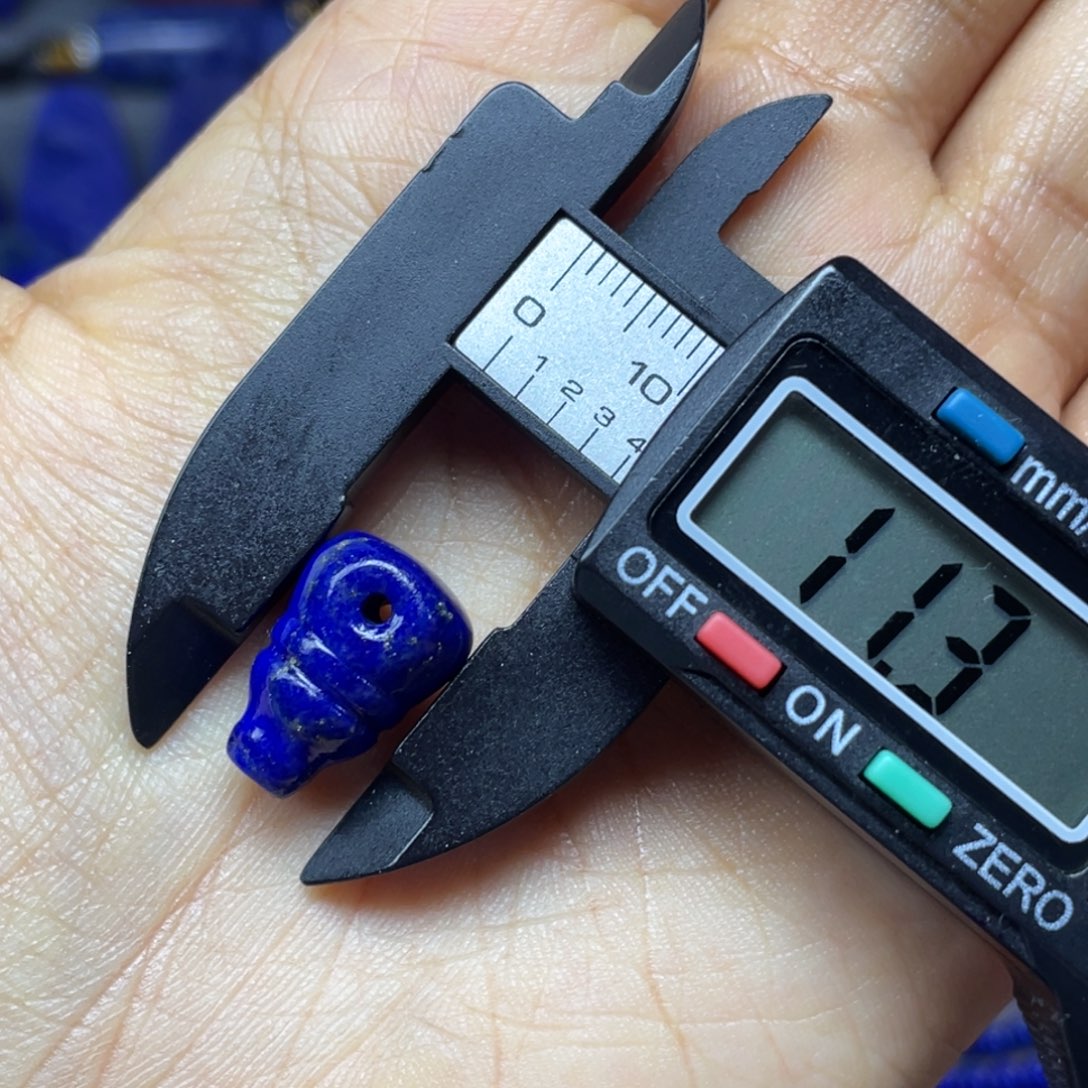 青金石未镶嵌11mm三通配饰