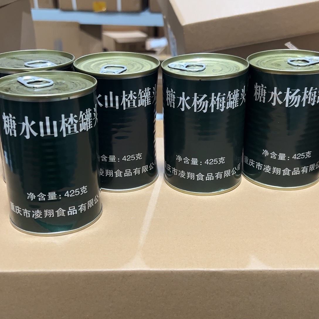 红杏水果罐头五罐