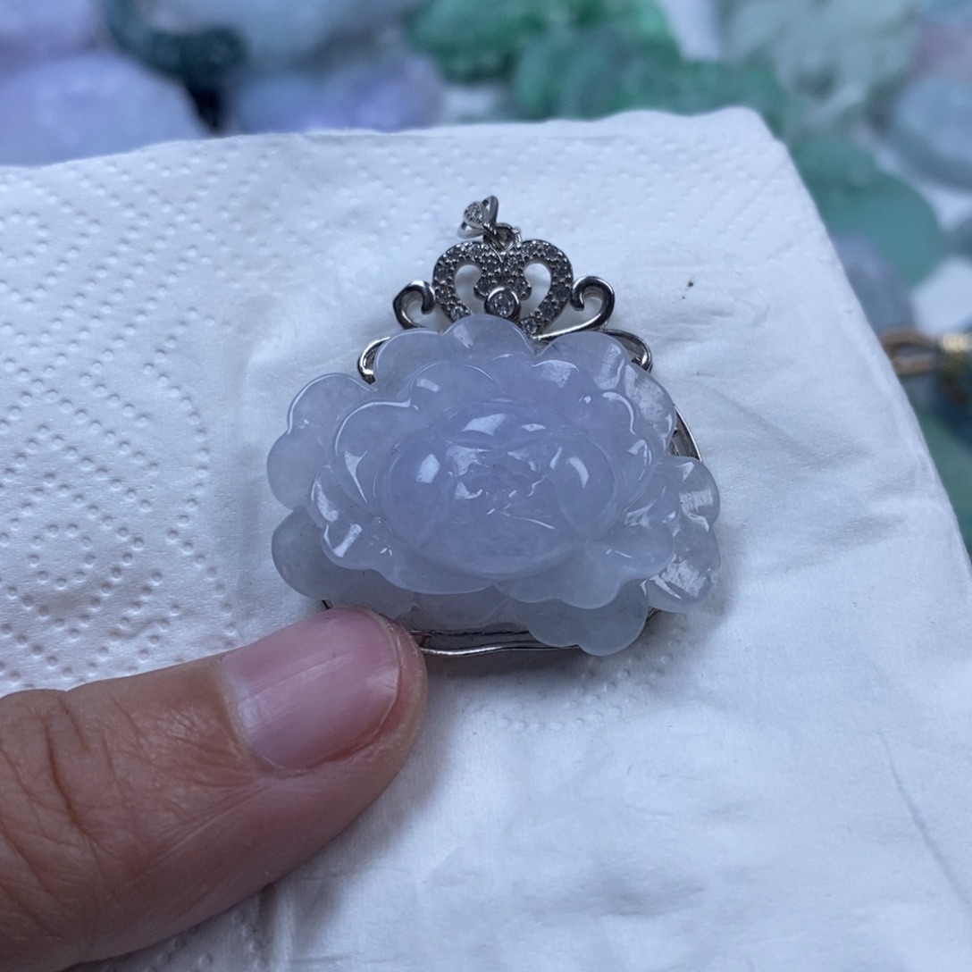 颈饰未镶嵌翡翠淡*翡翠