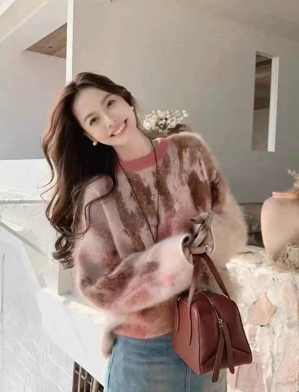 {101-200}秋冬时尚百搭宽松新款羊绒羊毛针织衫