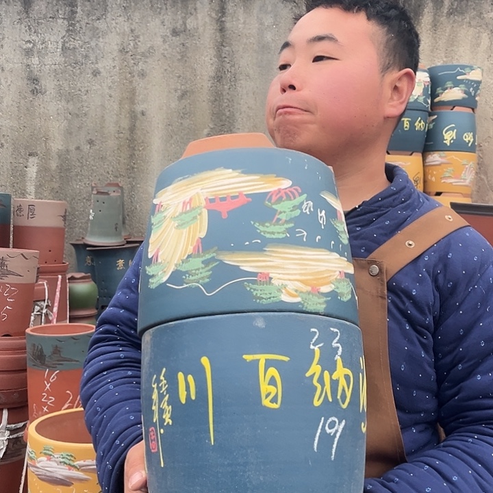 紫砂紫砂花盆盆栽