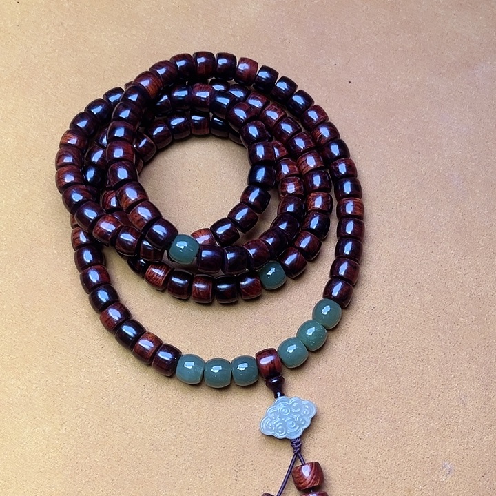 黄花梨/降香黄檀手串/手链7*9*108油梨老料