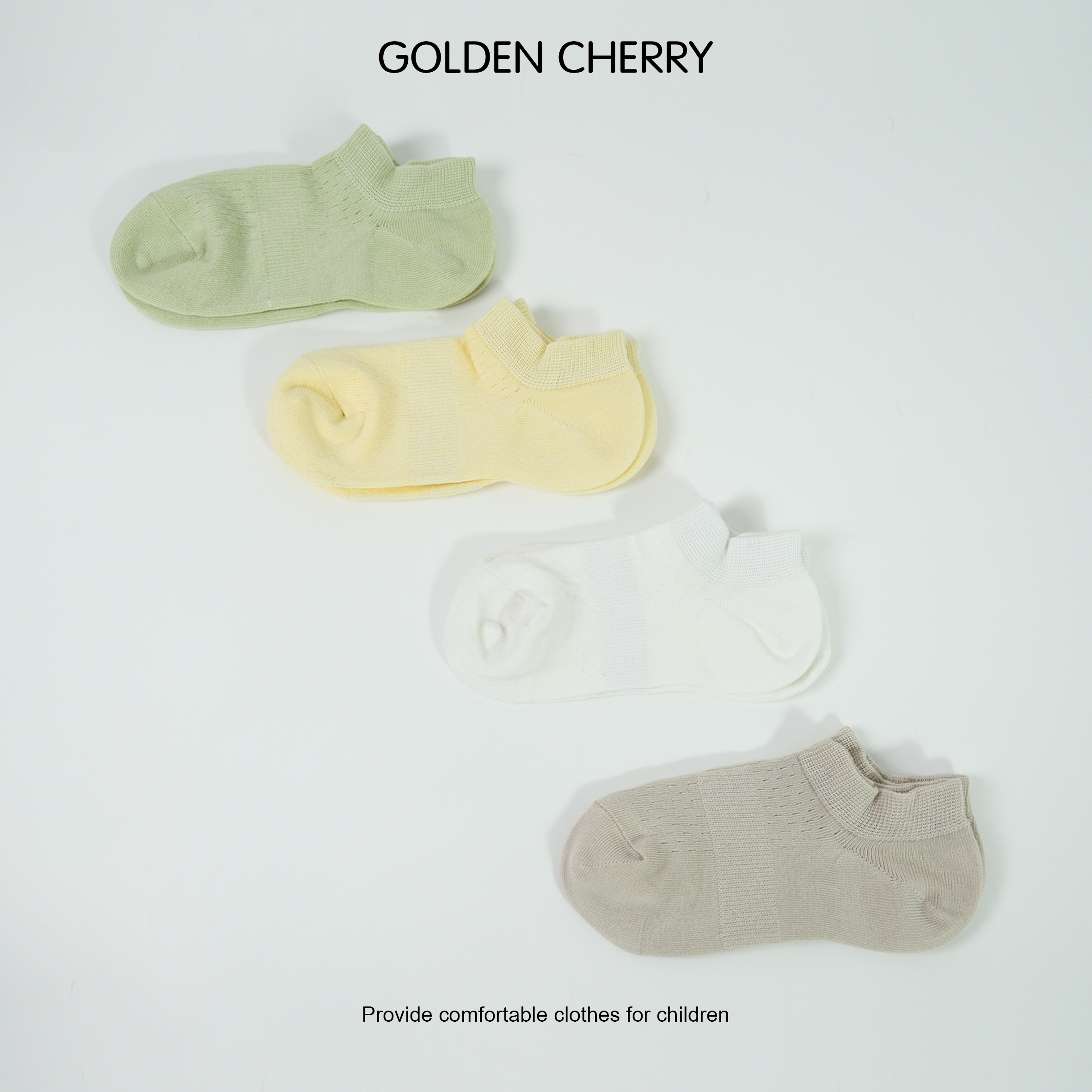 【金樱桃Golden cherry】亲子女士多色舒适透气袜子F2004