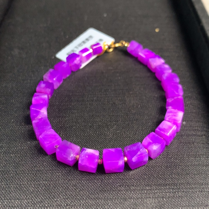 苏纪石（舒俱来）手链18K金镶嵌